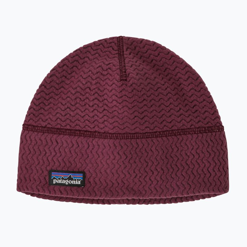 Téli sapka Patagonia R1 Air Beanie berry fig