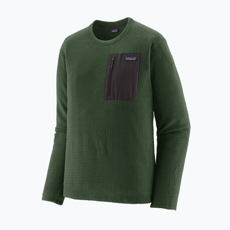 Férfi pulóver Patagonia R1 Air Crew treeline green 2