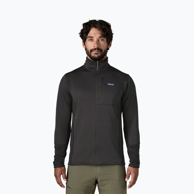 Férfi polár pulóver Patagonia R1 black w/black