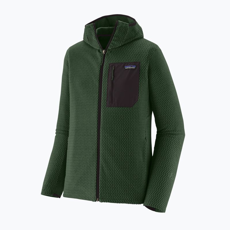 Férfi trekking pulóver Patagonia R1 Air Full-Zip Hoody treeline green 5