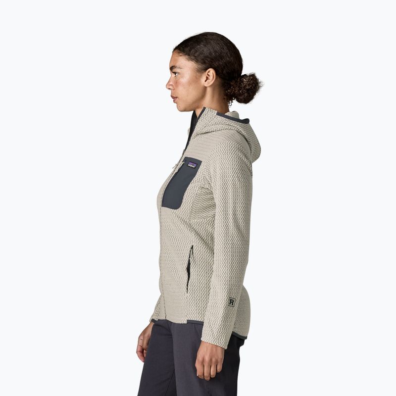 Női polár pulóver Patagonia R1 Air Full-Zip Hoody birch white 3
