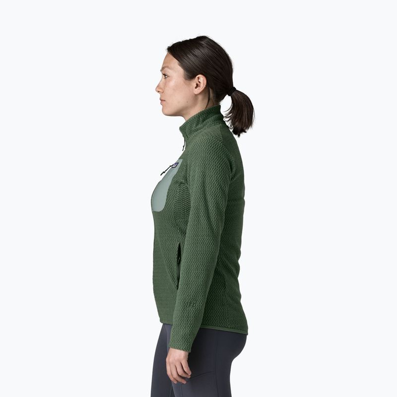Női polár pulóver Patagonia R1 Air canopy green 3