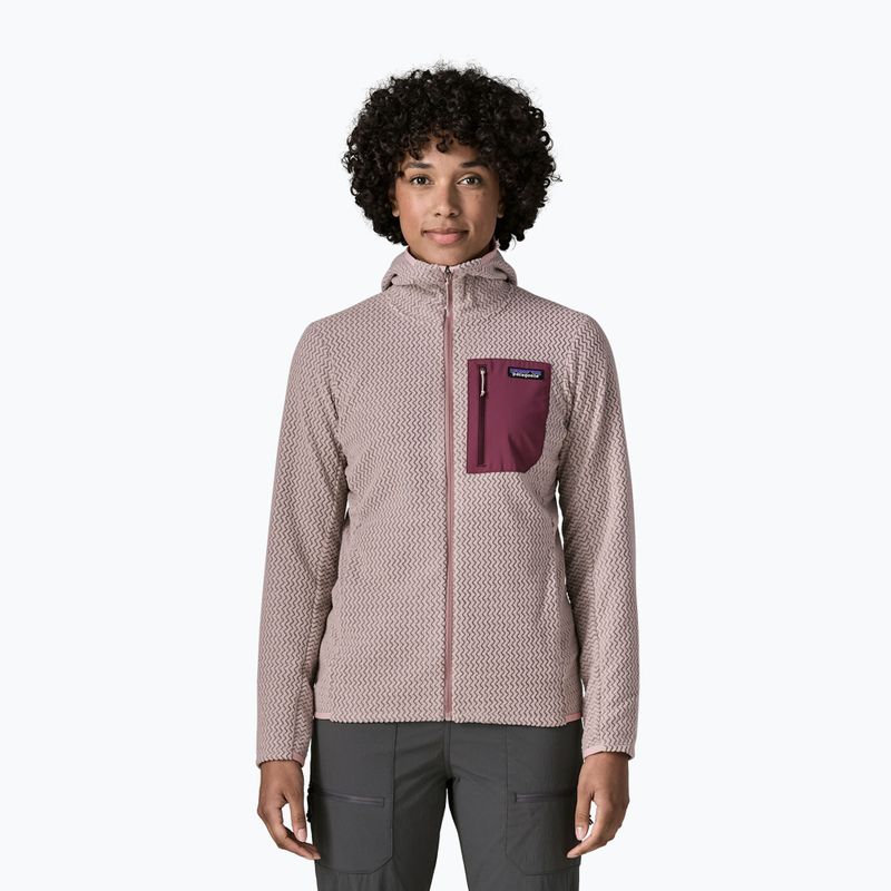 Női polár pulóver Patagonia R1 Air Full-Zip Hoody stingray mauve