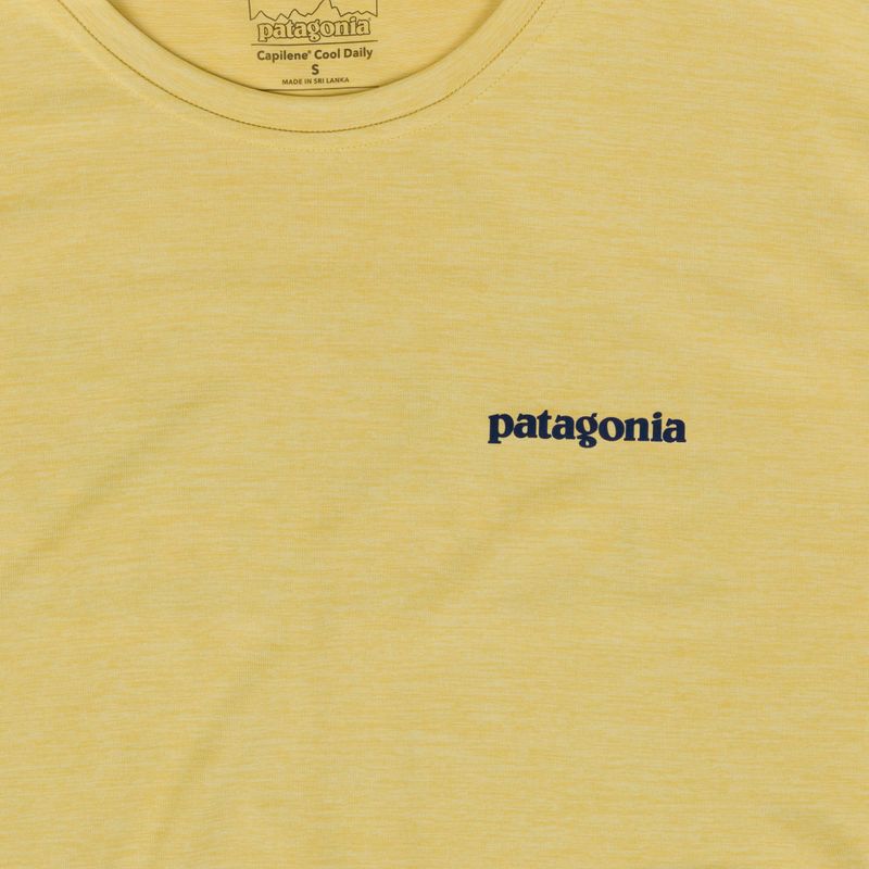 Férfi póló Patagonia Capilene Cool Daily Boardshort Logo limestone yellow - light limestone yellow x-dye 3