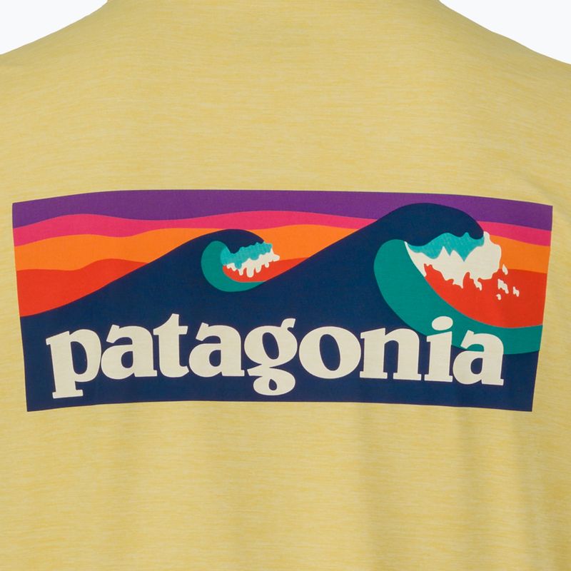 Férfi póló Patagonia Capilene Cool Daily Boardshort Logo limestone yellow - light limestone yellow x-dye 5