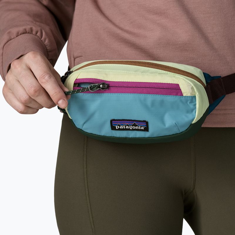 Övtáska Patagonia Terravia Mini Hip patchwork: snowmelt blue 4