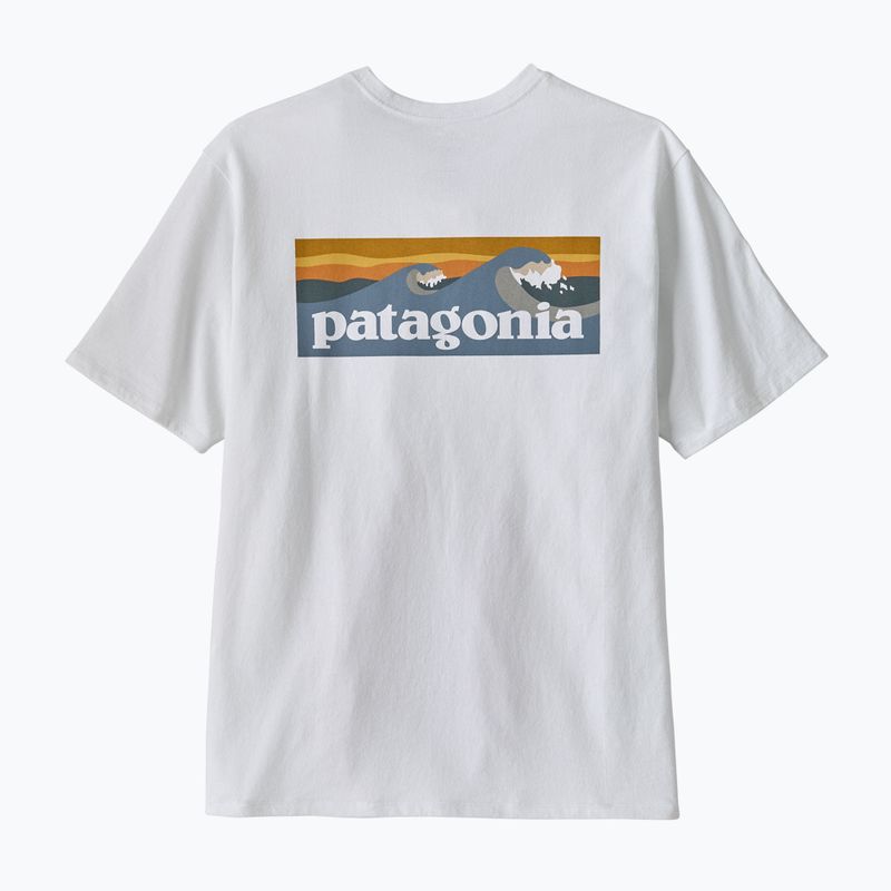 Férfi póló Patagonia Boardshort Logo Pocket Responsibili fiber white 2