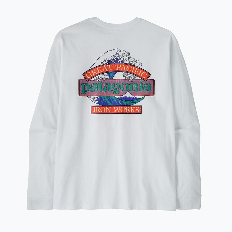 Férfi hosszú ujjú póló Patagonia Great Waves Responsibili-Tee LS fiber white 2