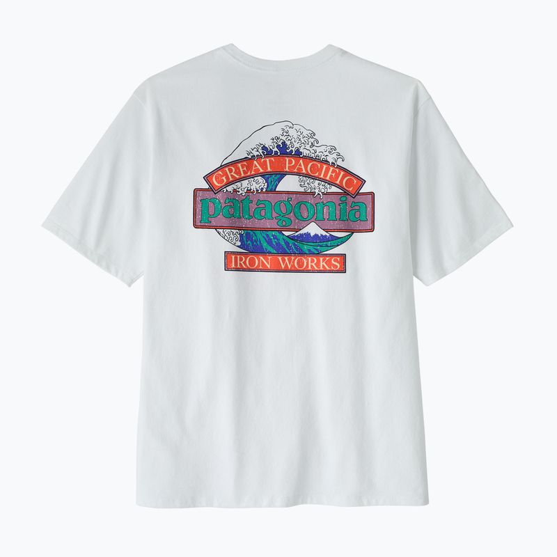 Férfi póló Patagonia Great Waves Responsibili-Tee fiber white 2