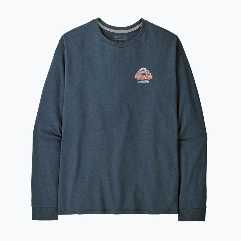 Férfi hosszú ujjú póló Patagonia Great Waves Responsibili-Tee LS summit blue 2