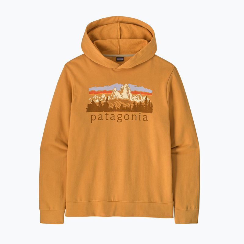 Férfi trekking pulóver Patagonia Fitz Roy Foothills Daily Hoody dried mango