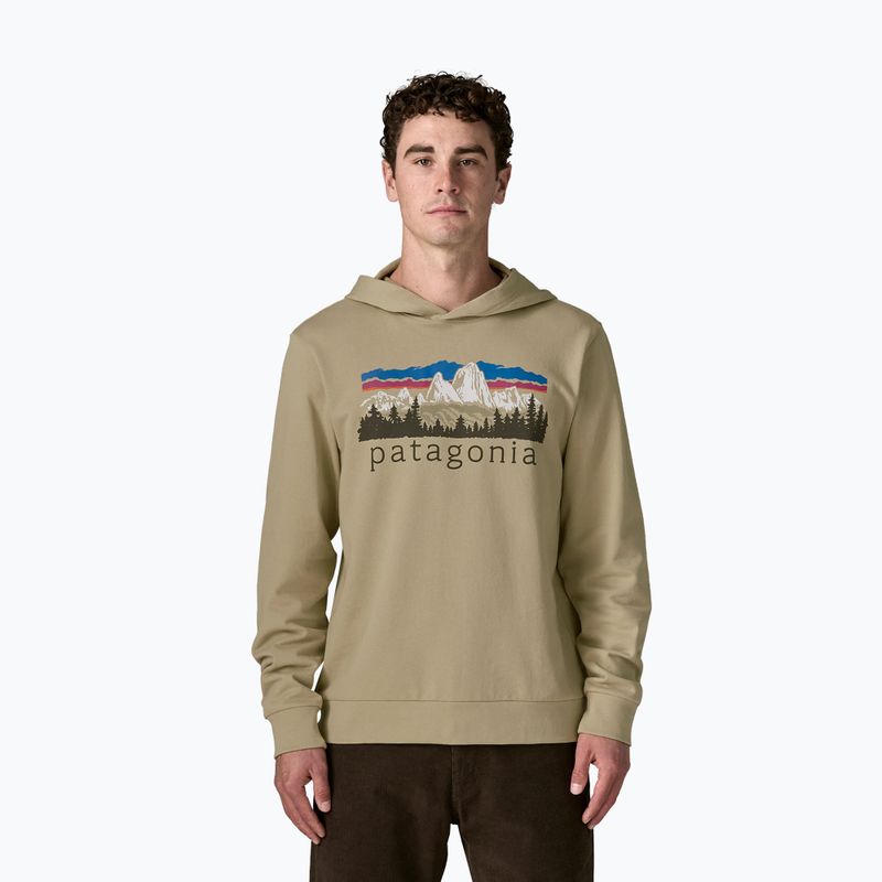 Férfi trekking pulóver Patagonia Fitz Roy Foothills Daily Hoody weathered stone