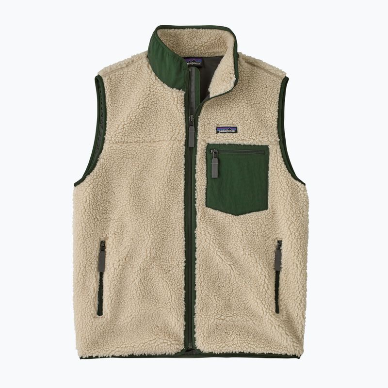 Férfi ujjatlan Patagonia Classic Retro-X dark natural w/treeline green 2