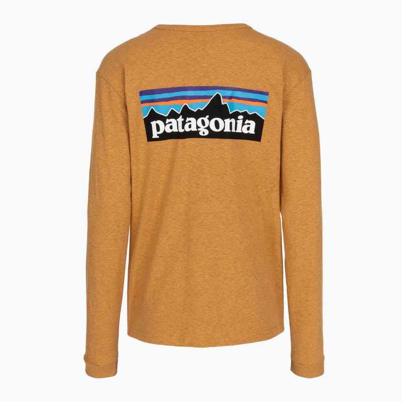 Női hosszú ujjú póló Patagonia P-6 Logo Responsibili-Tee LS dried mango 2