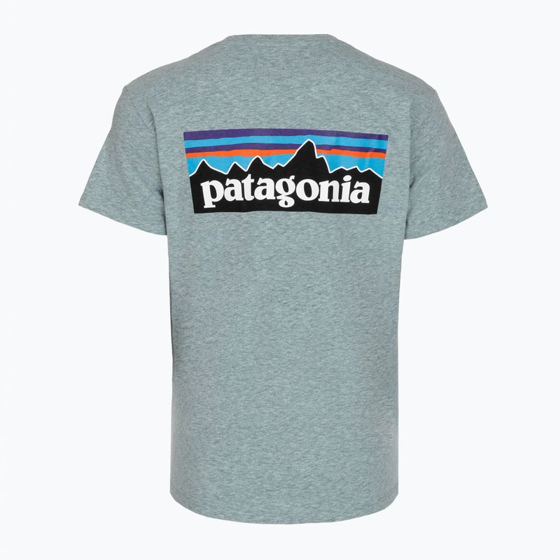 Női póló Patagonia P-6 Logo Responsibili-Tee blue sage 2