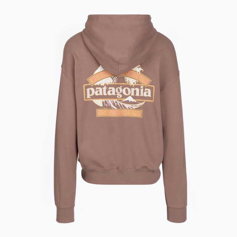 Női túra pulóver Patagonia Great Waves Daily Hoody moonrise taupe 2