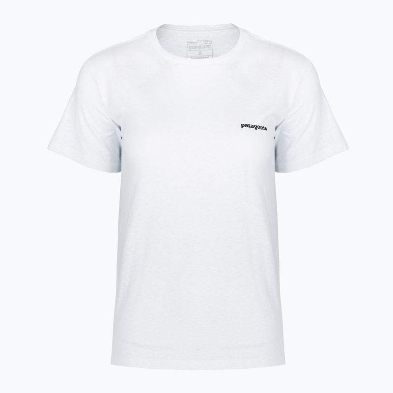 Női póló Patagonia P-6 Logo Responsibili-Tee fiber white