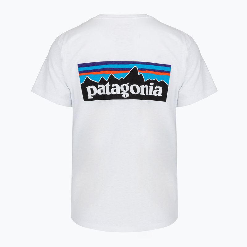 Női póló Patagonia P-6 Logo Responsibili-Tee fiber white 2