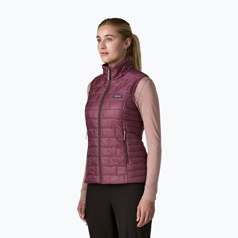Női ujjatlan Patagonia Nano Puff berry fig 4