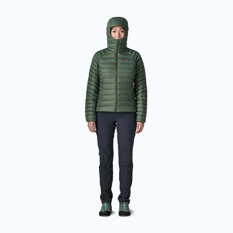 Női pehelykabát Patagonia Down Sweater Hoody canopy green 2
