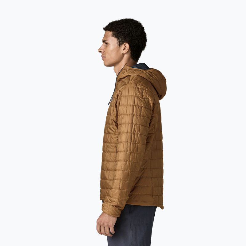 Férfi bélelt kabát Patagonia Nano Puff Hoody deer brown 3