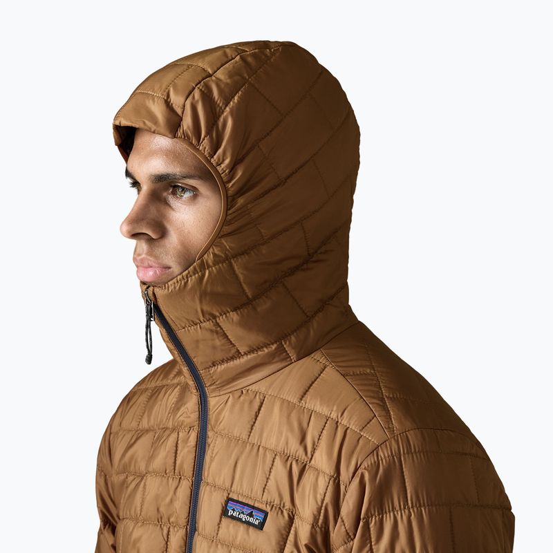 Férfi bélelt kabát Patagonia Nano Puff Hoody deer brown 4