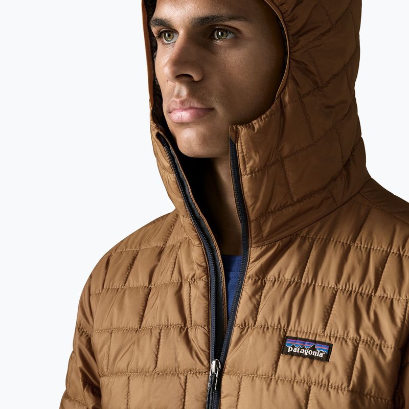 Férfi bélelt kabát Patagonia Nano Puff Hoody deer brown 5