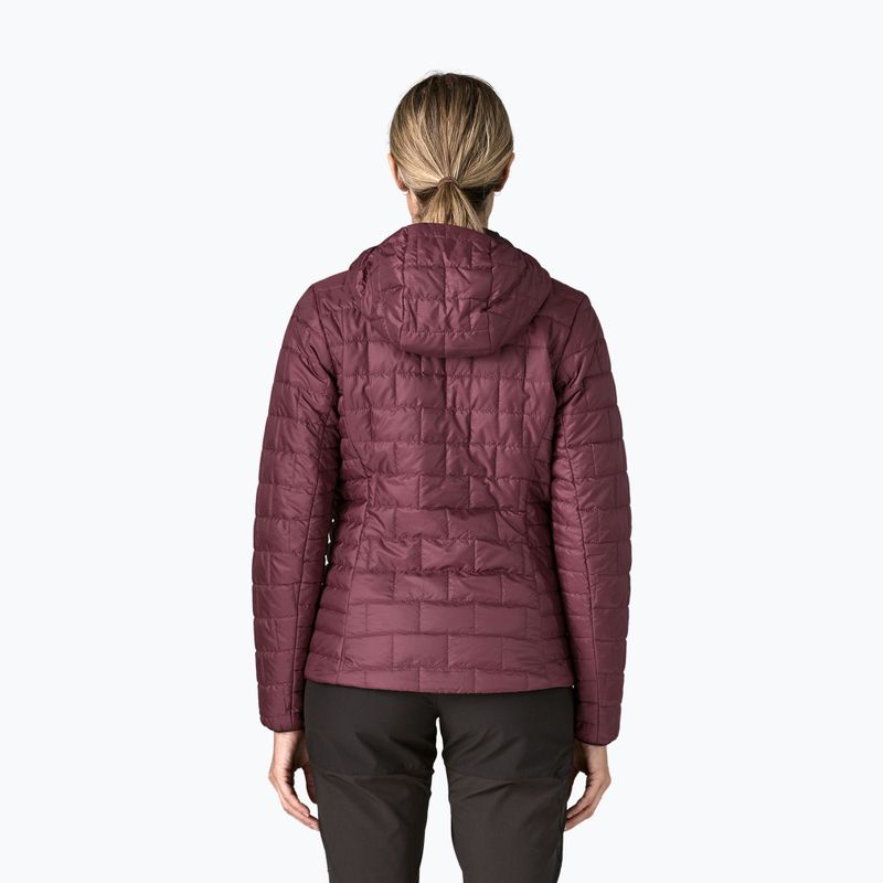Női bélelt kabát Patagonia Nano Puff Hoody berry fig 2
