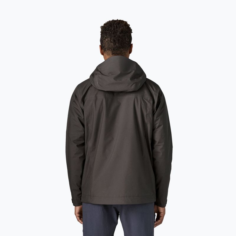 Férfi esőkabát Patagonia Insulated Boulder Fork Rain black 2