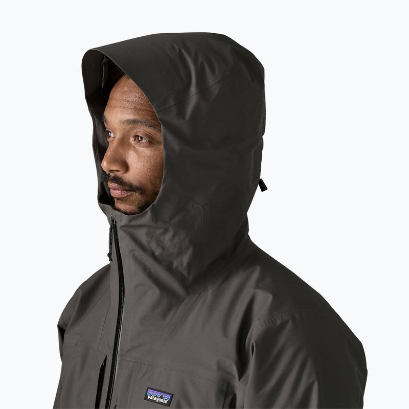Férfi esőkabát Patagonia Insulated Boulder Fork Rain black 4