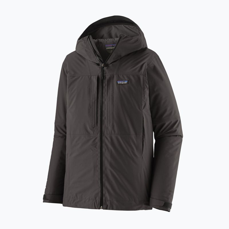 Férfi esőkabát Patagonia Insulated Boulder Fork Rain black 6