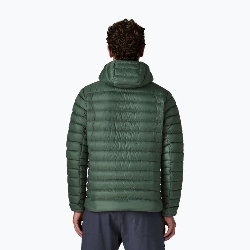 Férfi pehelykabát Patagonia Down Sweater Hoody treeline green 2