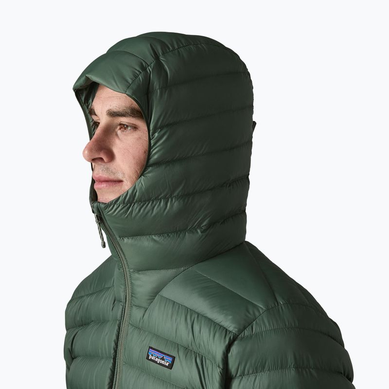 Férfi pehelykabát Patagonia Down Sweater Hoody treeline green 4