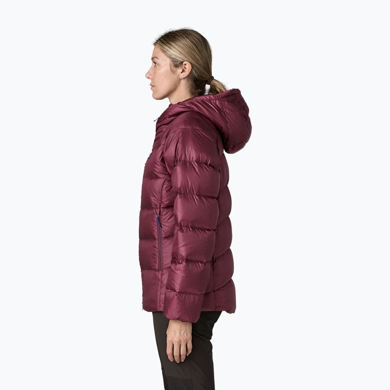 Női pehelykabát Patagonia Durable Down Hoody berry fig 3