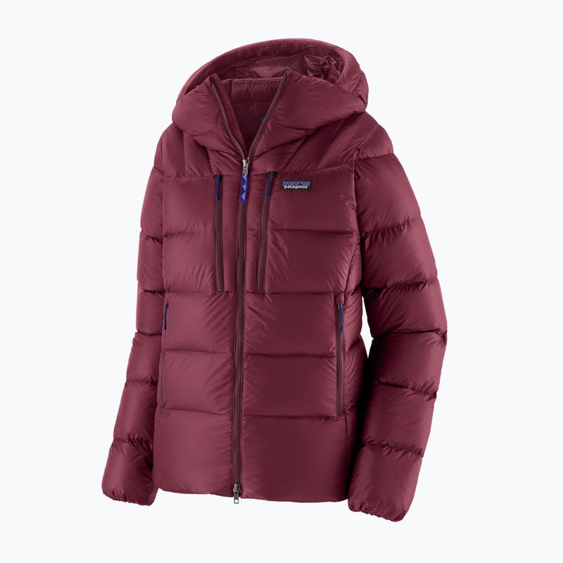 Női pehelykabát Patagonia Durable Down Hoody berry fig 4