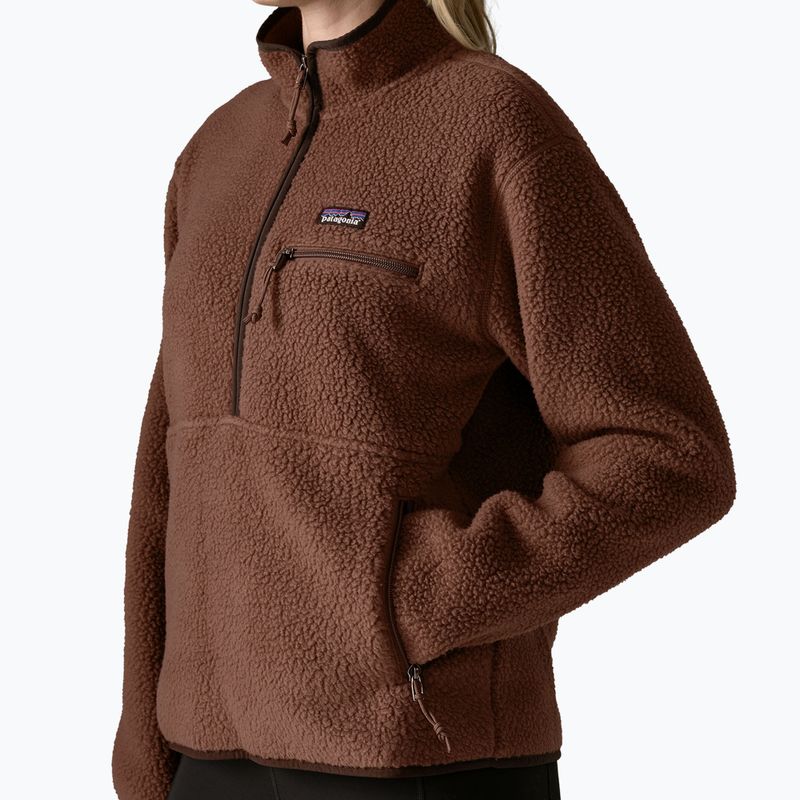 Női polár pulóver Patagonia Retro Pile Marsupial berm brown 4