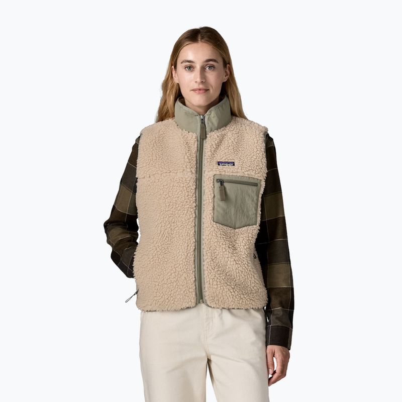Női ujjatlan Patagonia Classic Retro-X dark natural w/river rock green