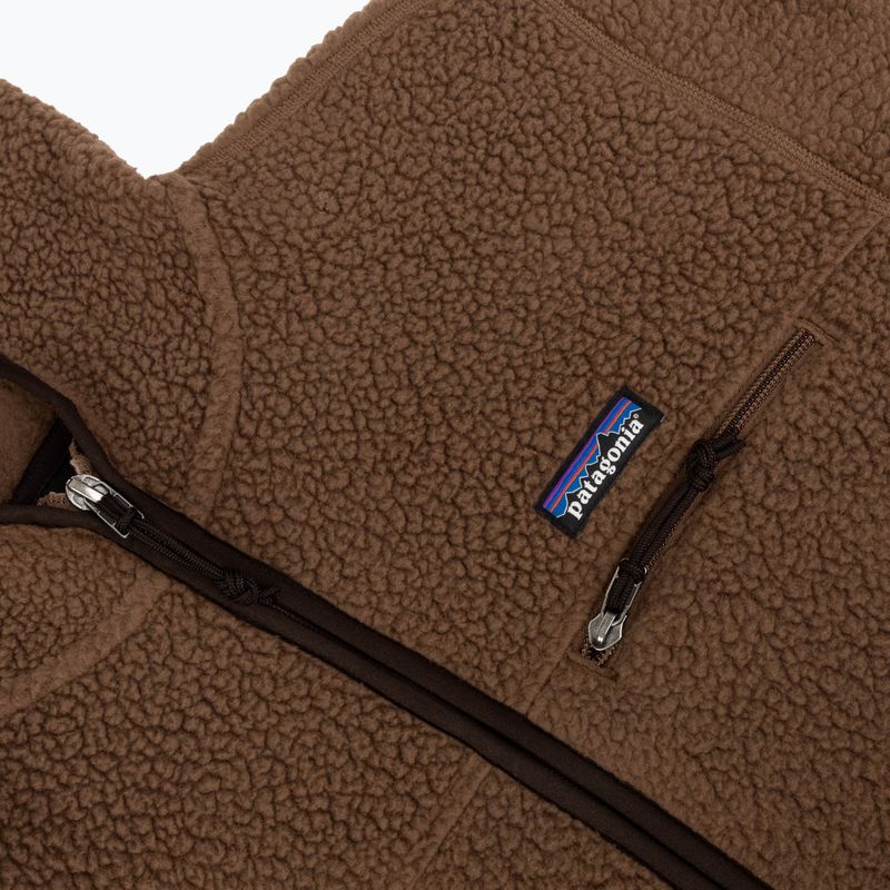 Női polár pulóver Patagonia Retro Pile Hoody berm brown 3