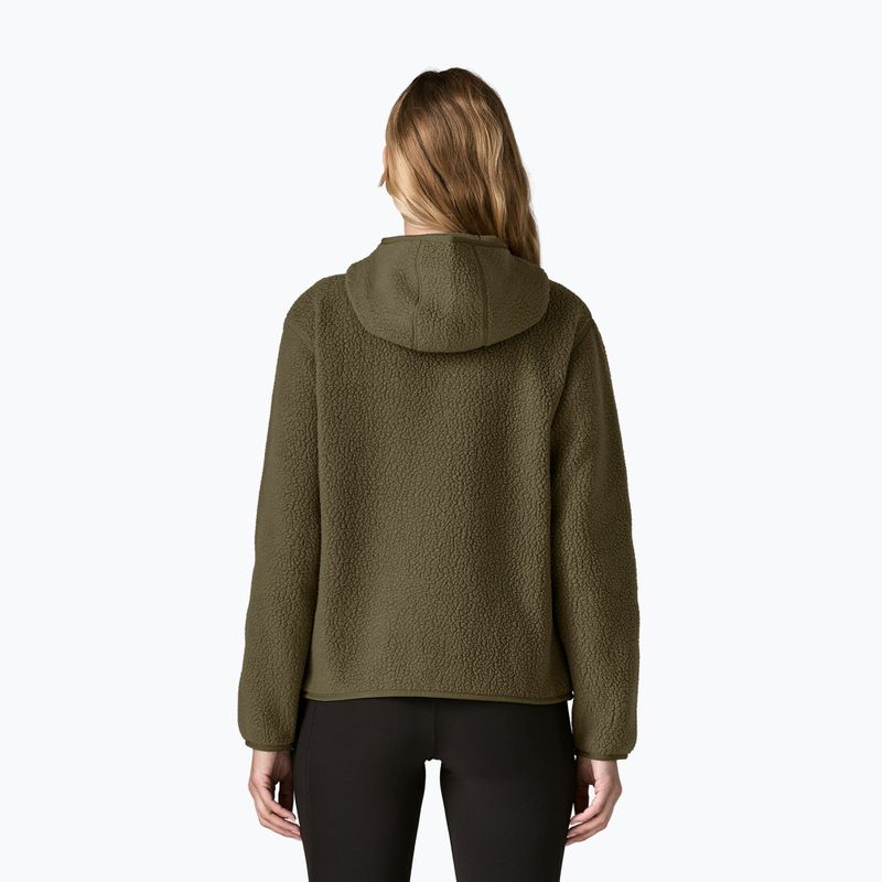 Női polár pulóver Patagonia Retro Pile Hoody basin green 2