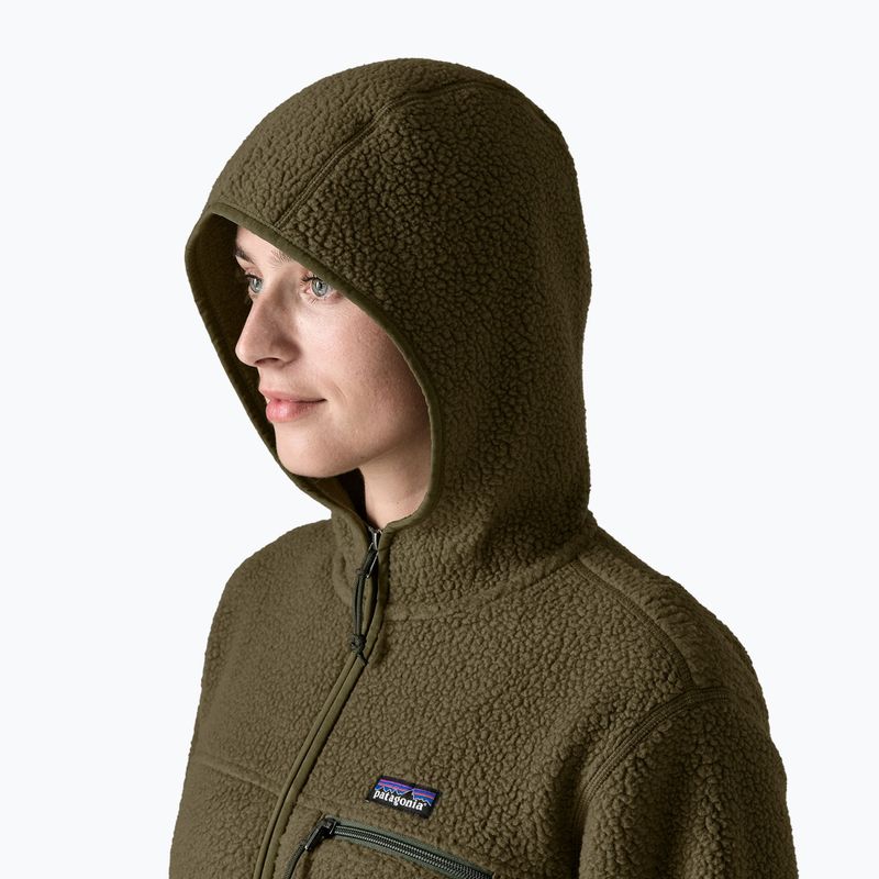 Női polár pulóver Patagonia Retro Pile Hoody basin green 4