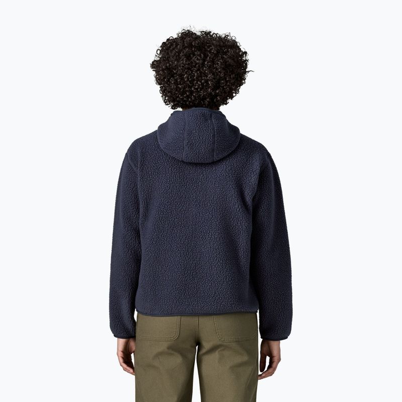 Női polár pulóver Patagonia Retro Pile Hoody sunken blue 2