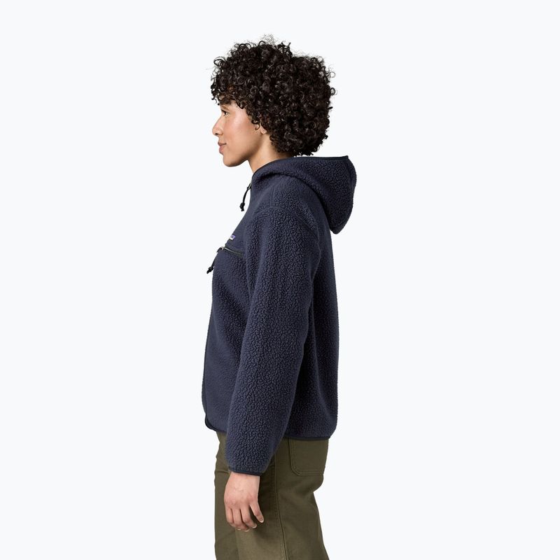 Női polár pulóver Patagonia Retro Pile Hoody sunken blue 3