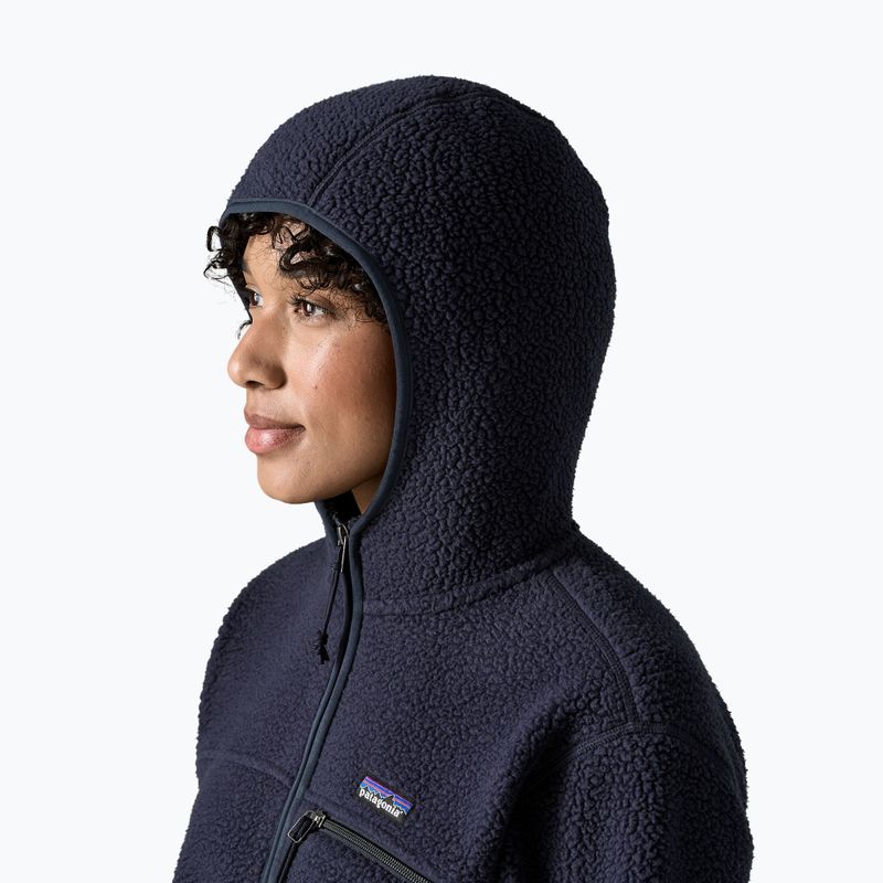 Női polár pulóver Patagonia Retro Pile Hoody sunken blue 4