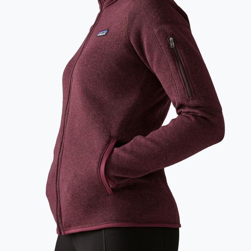 Női túra pulóver Patagonia Better Sweater berry fig 4