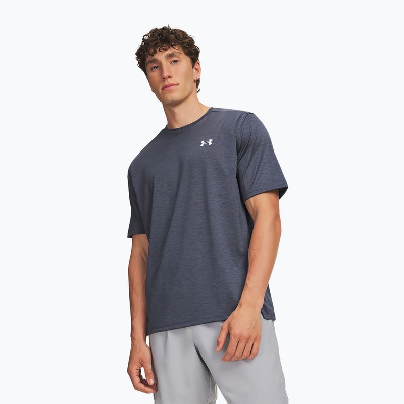 Férfi edző póló Under Armour Tech Vent midnight navy/white