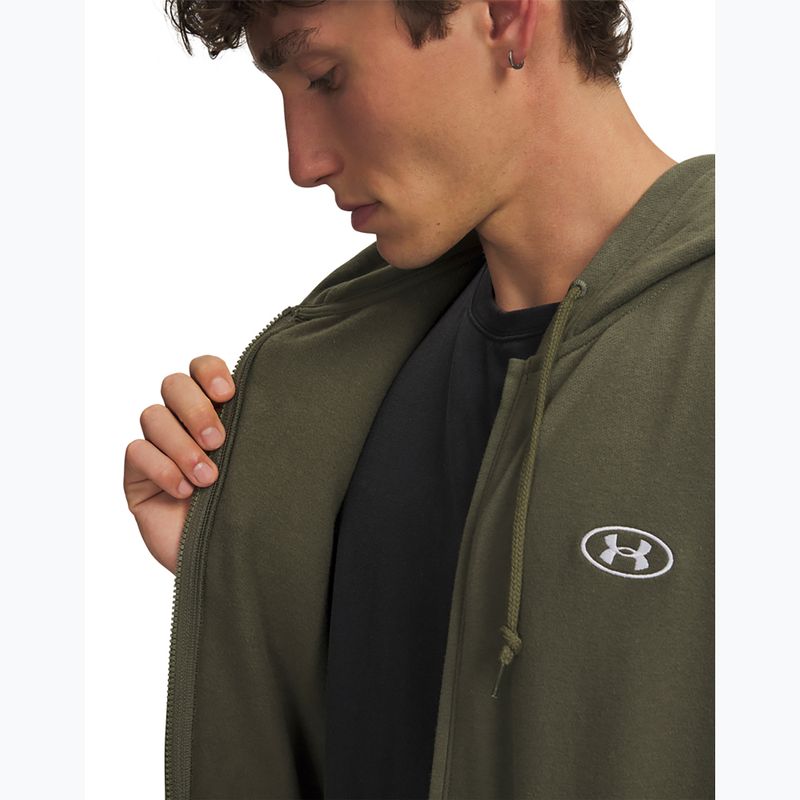 Férfi pulóver Under Armour Rival Fleece Full Zip marine od green/white 3