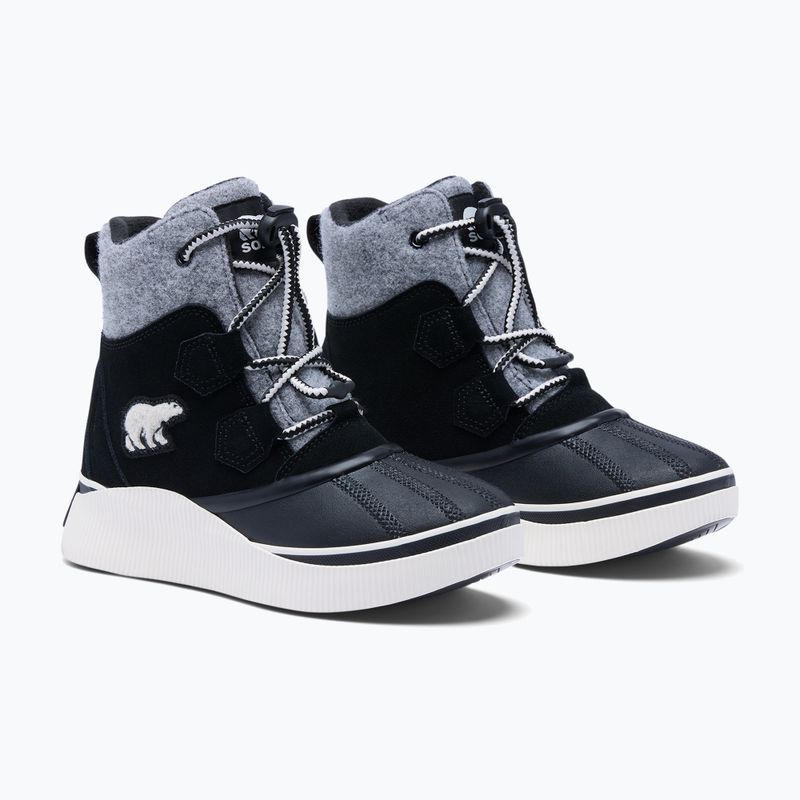 Gyerek hótaposó Sorel Out N About IV Chillz Waterproof black/chalk 4