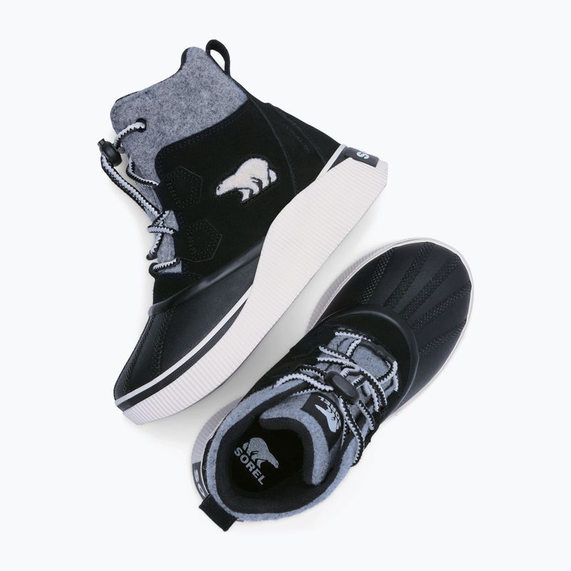 Gyerek hótaposó Sorel Out N About IV Chillz Waterproof black/chalk 7