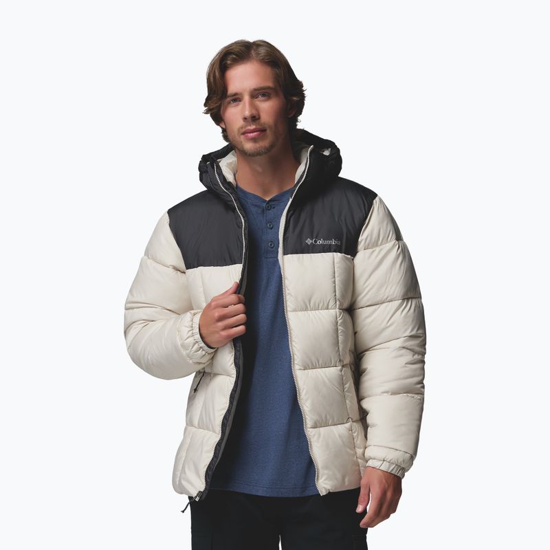 Férfi bélelt kabát Columbia Puffect IV Hooded dark stone/shark 5