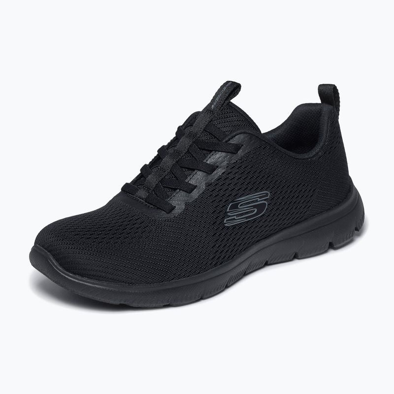 Női cipők SKECHERS Summits Fresh Vision black 4